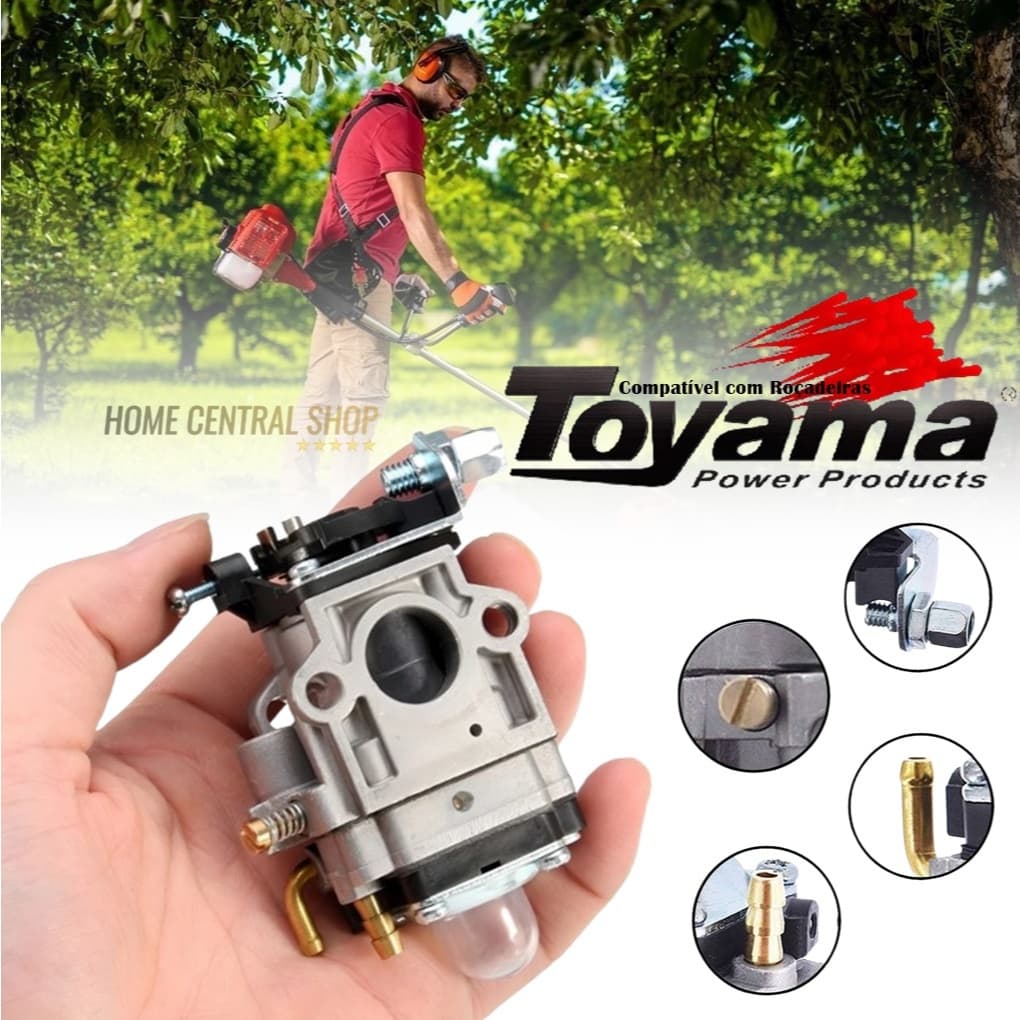 Carburador Roçadeira Gasolina Toyama Rt43l 430 520 43cc 52cc