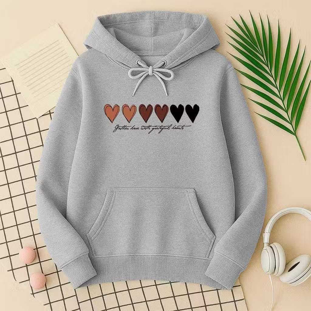Blusa de Moletom Canguru CORACOES LOVE Estampa Premium Envio Imediato