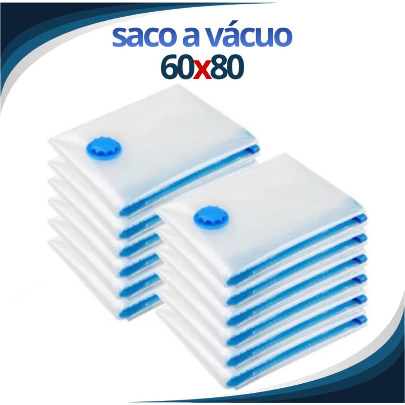 Saco a Vácuo 60x80 Grande Organizador Edredom Coberto Mala Roupa De Cama
