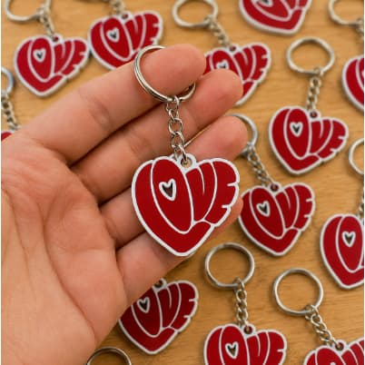 Chaveiro de Coração, Love, Lembrancinha, Kit chaveiros