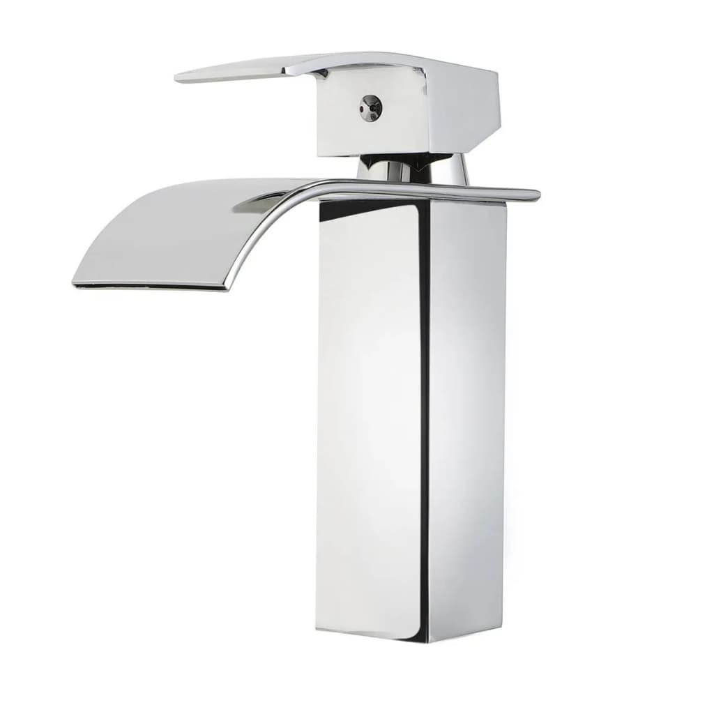 Misturador Monocomando Cascata para Banheiro Bica Baixa 18 cm em Aço Inox SUS 304