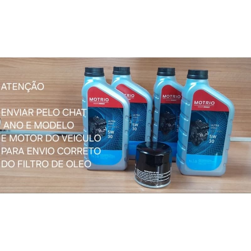 kit óleo motrio 5w30 4 litros e filtro de óleoOleo Motrio Ultra 5w30 Gf5 Original 8660089616