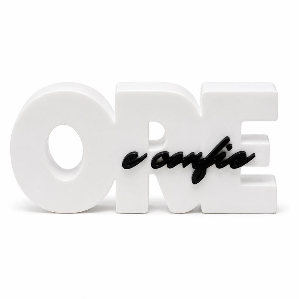 Kit 3 Peças Decorativa  “ORE e Confie”  Sala, Rack, Escritório e Presente Cristão