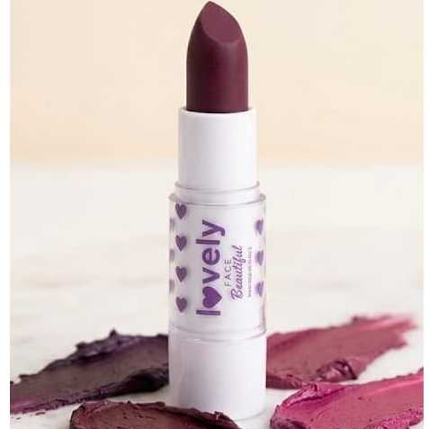 Batom Matte Lovely Hidratação Instantânea Manteiga De Karité Vitamina E Cuidado e Beleza Para Os Lábios Diversas Cores