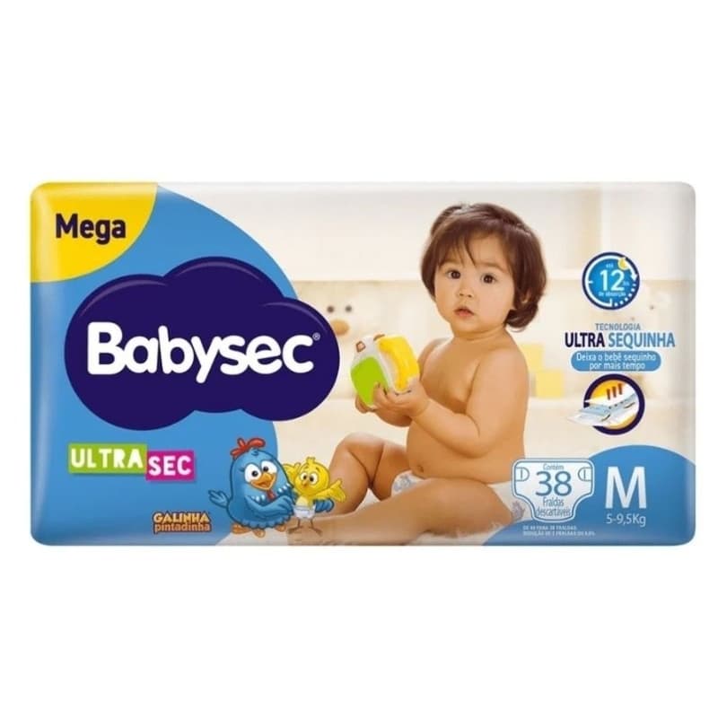 Fralda Babysec Ultrasec M 38 unidades
