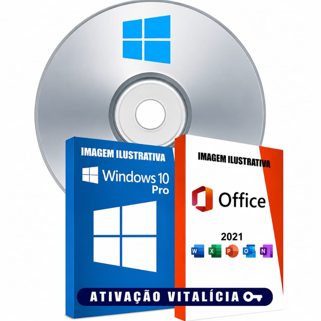 Cd Dvd- Windows 10 + Pacote De Programas Pc/notebook