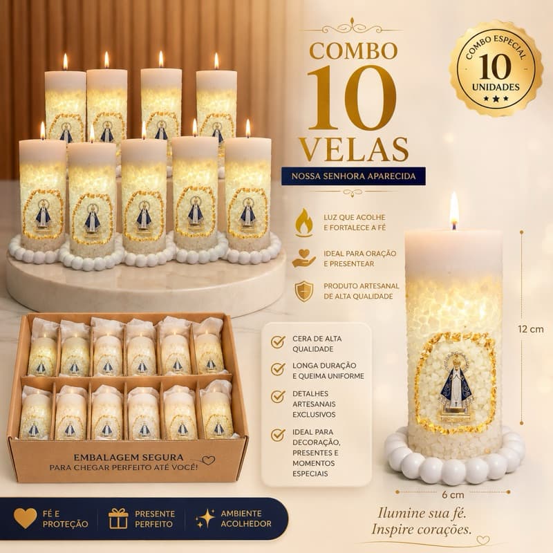 Vela Santuário atacado 10 unidades