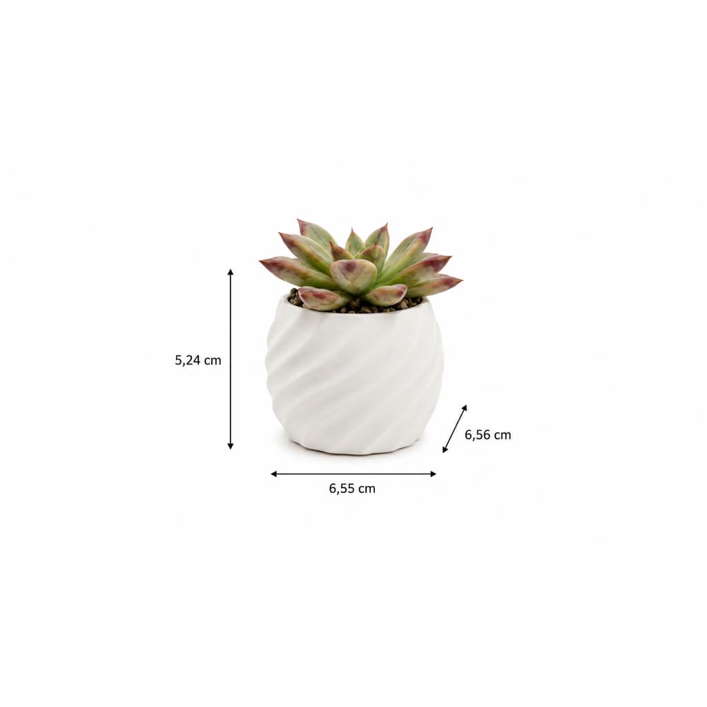 Kit Vaso Decorativo Moderno Impresso em 3D | Vaso Pequeno para Suculentas e Decoração