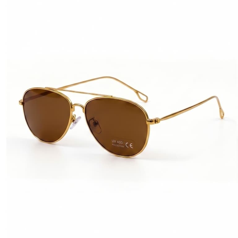 Óculos de Sol Aviador Retrô Unissex Armação de Metal Lentes Coloridas Y2K Proteção UV400