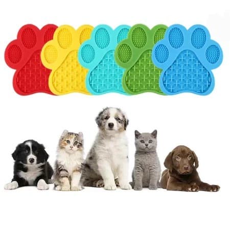 Tapete De Lamber Para Cães Cachorro Para Gato Labirinto Para Petiscos Ração Com Ventosa De Fixação