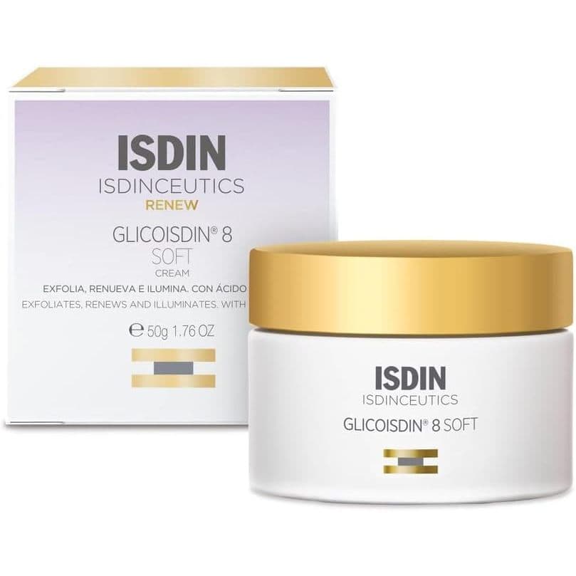 Creme Facial Efeito Peeling Isdin Isdinceutics Renew Glicoisdin 8 Soft 50g