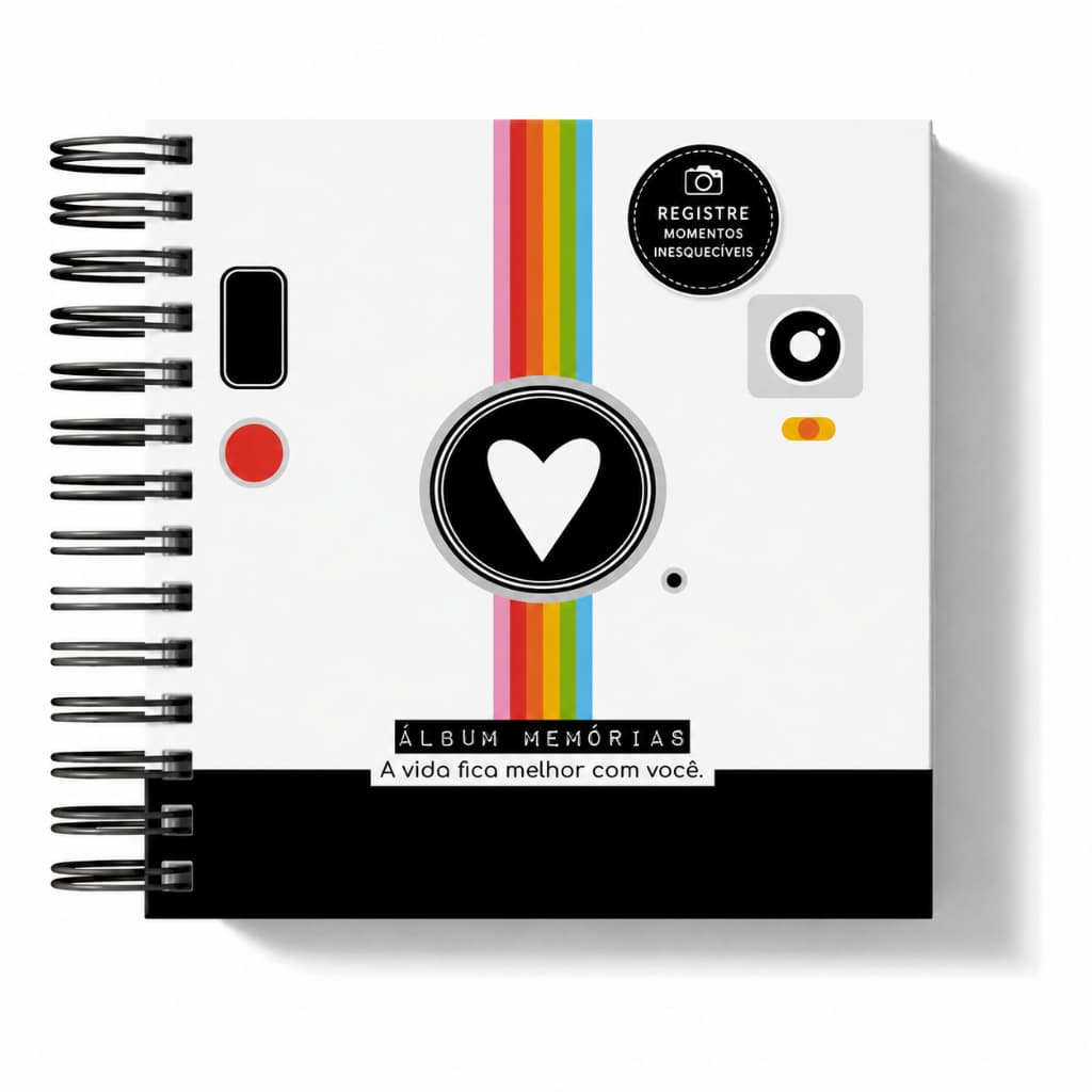 Álbum de Memórias Polaroid para Casal | Scrapbook de Fotos e Momentos Especiais