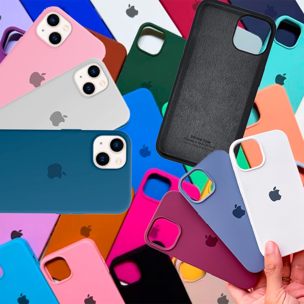 Capinha Case iPhone 13 Silicone Aveludada Apple Capa Premium