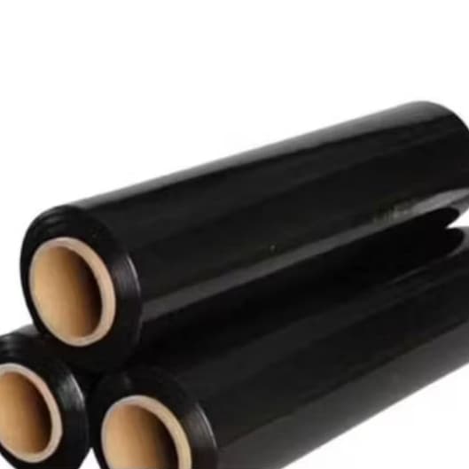 Kit 3 Bobina Filme Stretch Preto Tubete 500x30mic C/ 200m 3kg