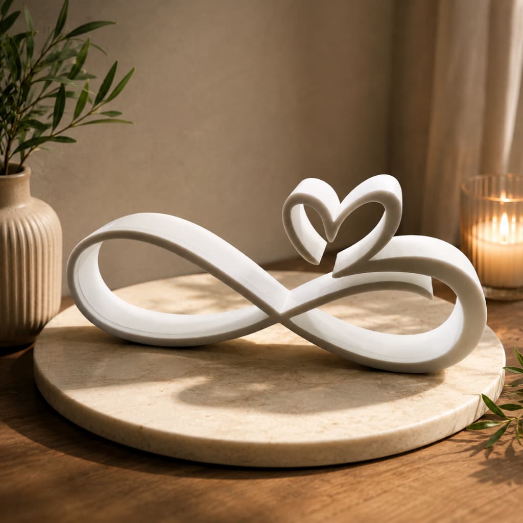 Escultura de Coração para Decoração da Casa, moda, elegância, dia das mães, presente perfeito, amor!