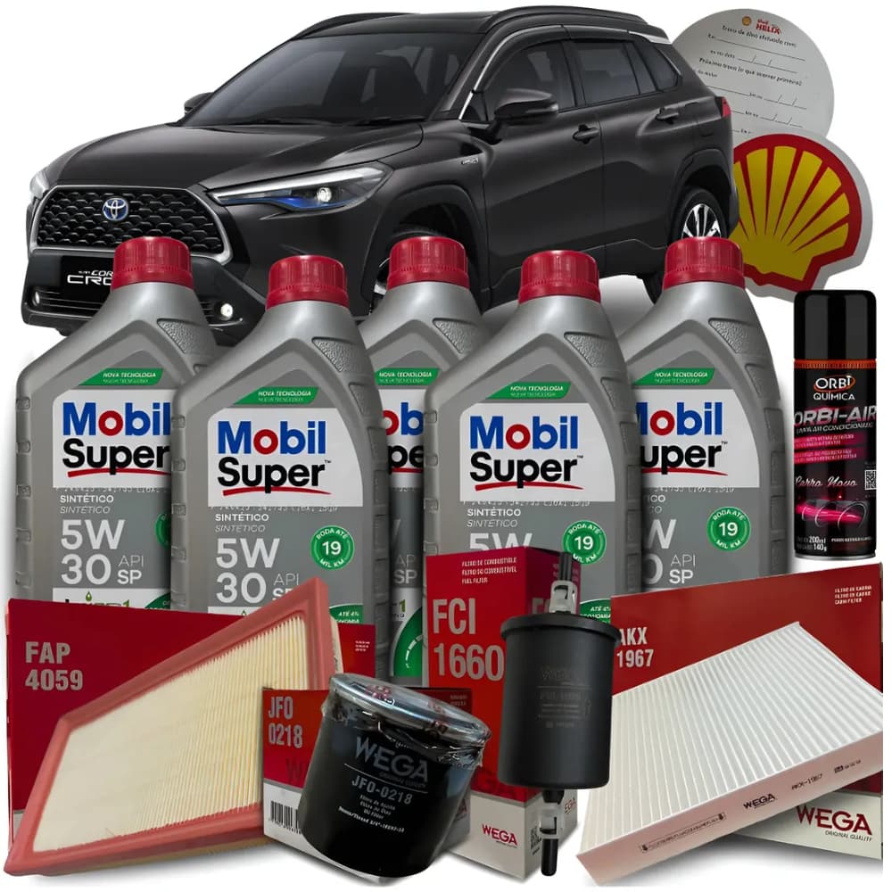 Kit Revisão Troca de Óleo Corolla Cross Flex 2.0 16v 2021 2022 2023 2024 2025