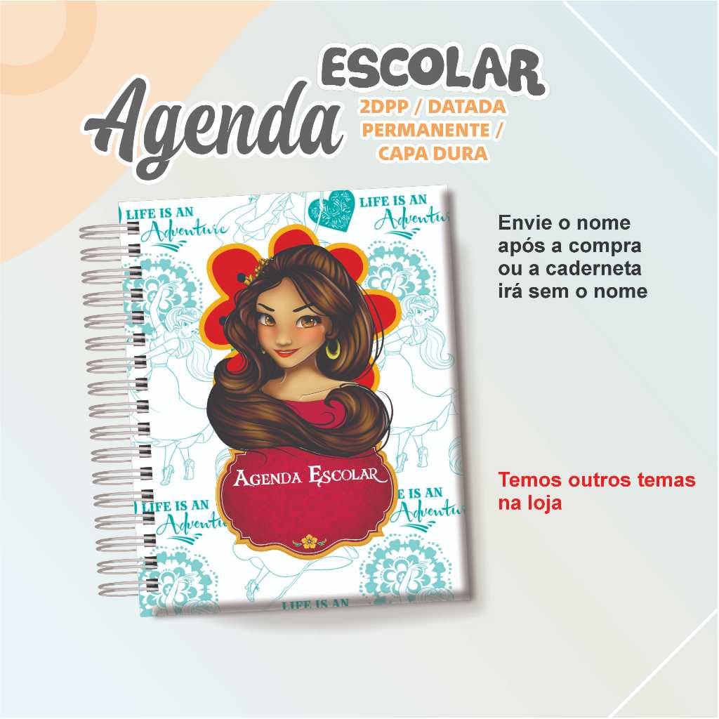 Agenda Escolar Capa Dura Personalizada | 200 Páginas