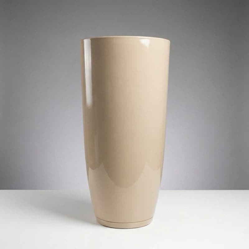 Vaso Polietileno Grande Para Plantas Cone Bojo N4 85cm Decorativo com Prato
