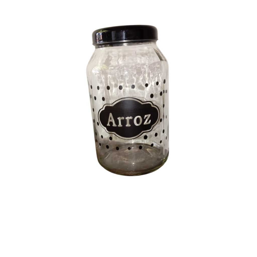 KIT 4 POTES 3 LITROS ARROZ,FEIJÃO,AÇUCAR,FARINHA