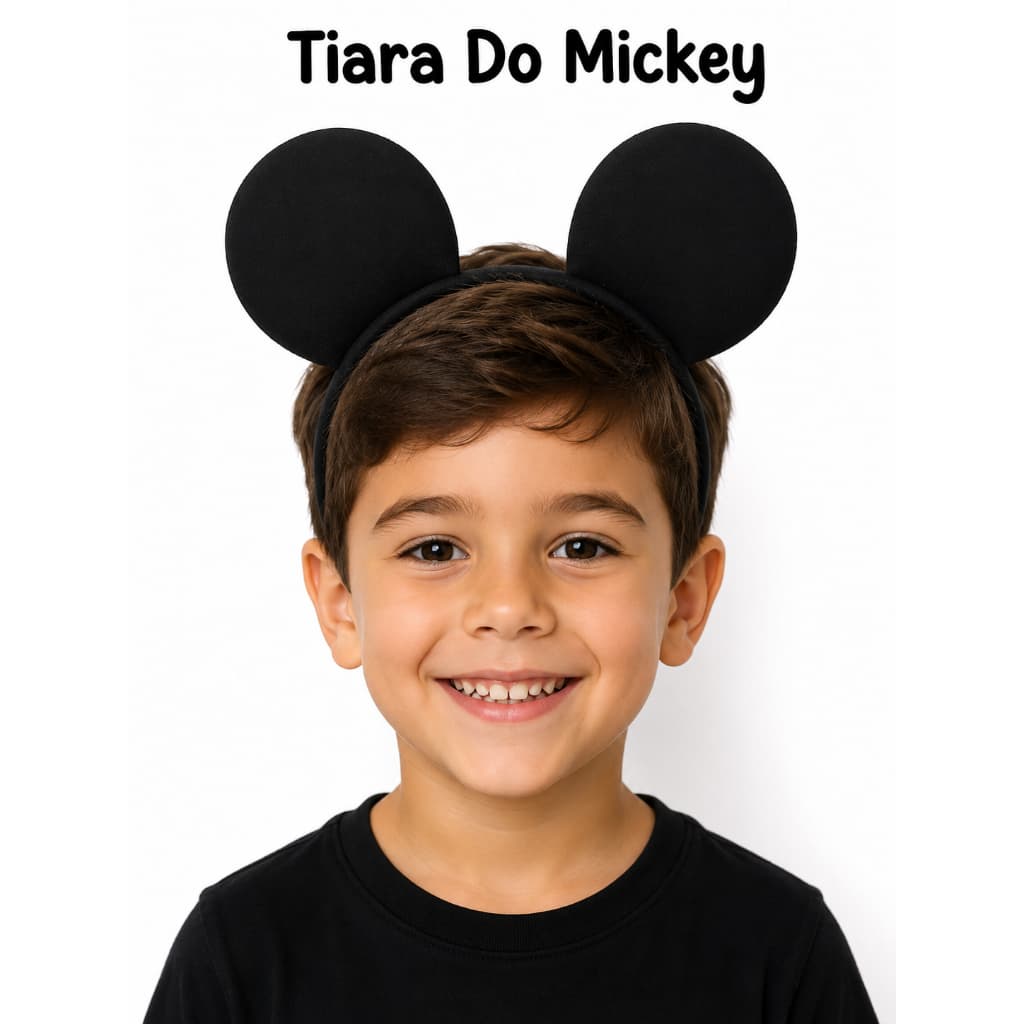 Tiara Do Michey Personalizada Mundo Infantil Festas Fantasias Aniversários Parques Novos