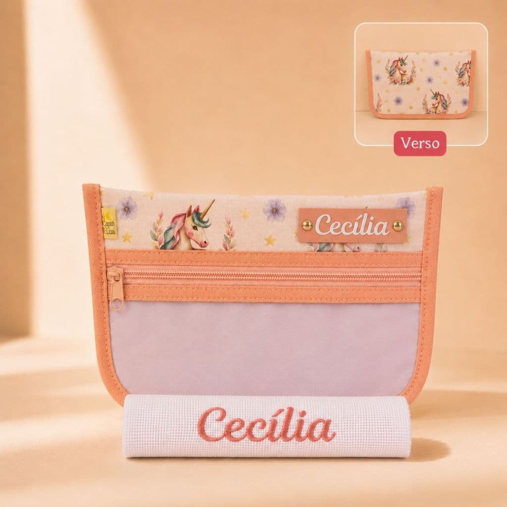 Porta escova de dente- infantil personalizado com nome- menina