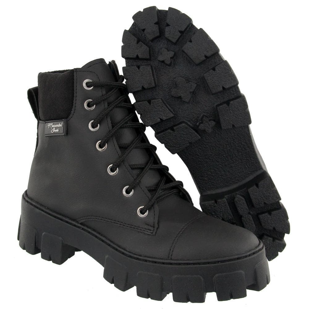 Bota Coturno Feminino Tratorada Blogueira Inverno Casual Lancamento MS