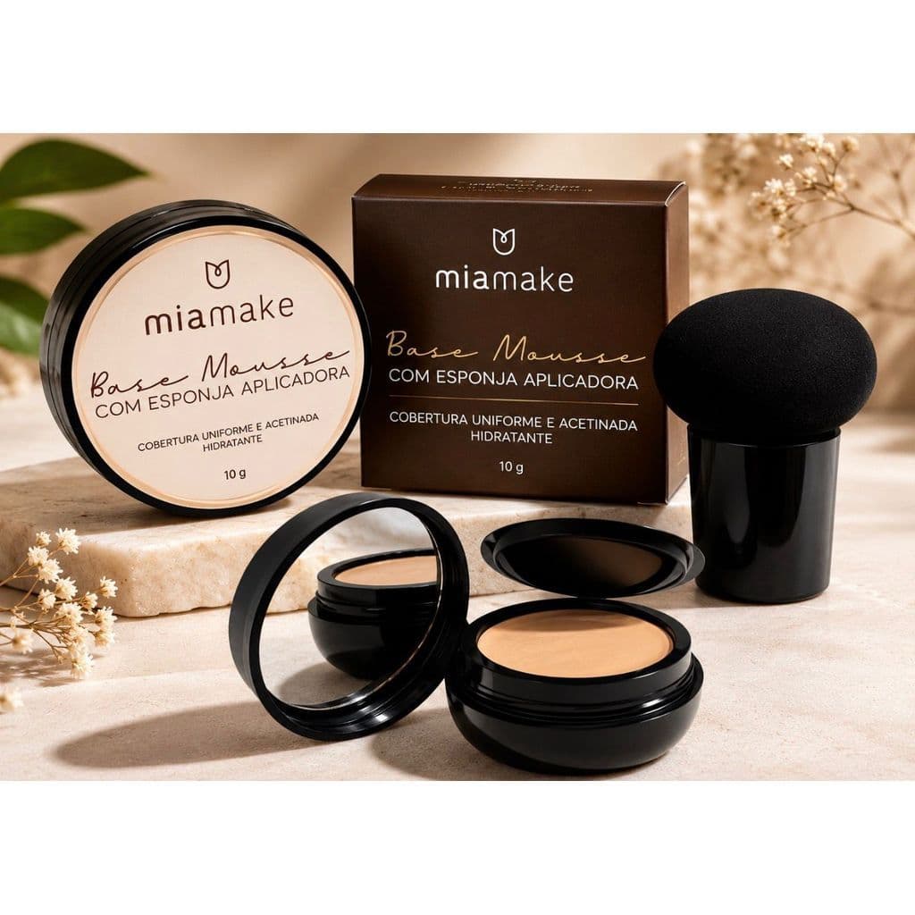 BB Cream/Base/Corretivo com Esponja com Formato de Cogumelo / Base Clareador Maquiagem Creme Clareador
