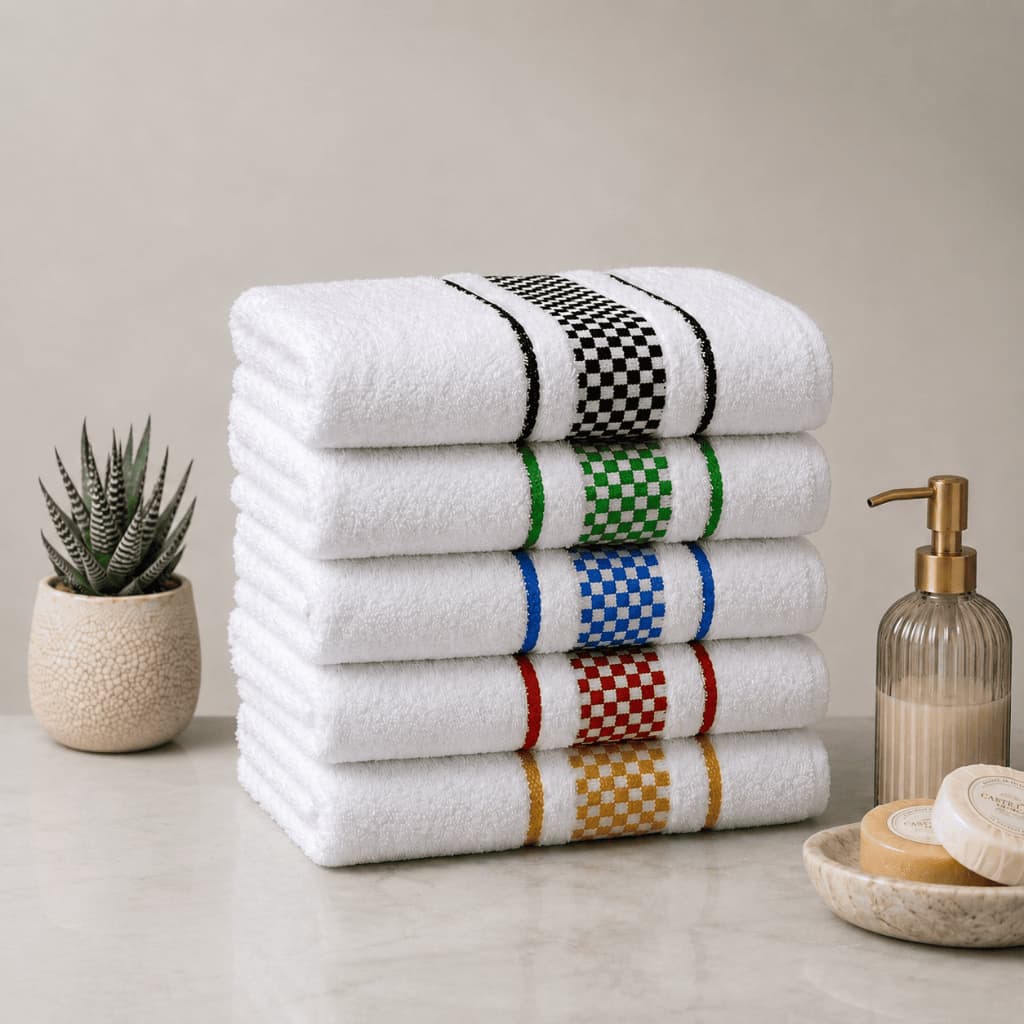 Kit 10 ou 5 Panos de Prato Jacquard 45x70 Atoalhado Toalha de Cozinha Copa 100% Algodão Grossa