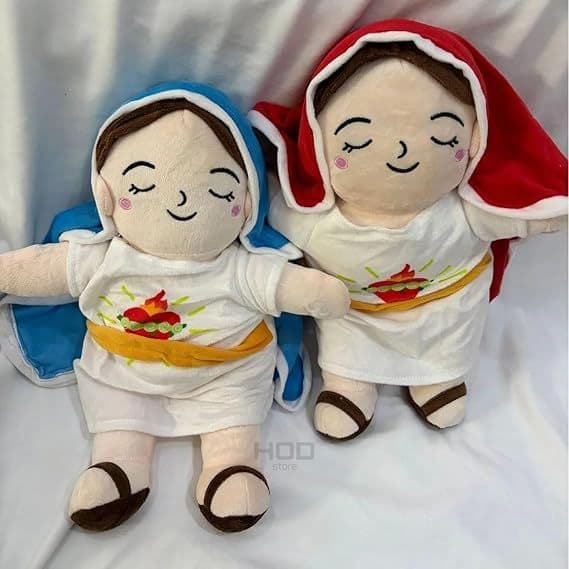 Pelúcia Virgem Maria Que Respira Acalma E Alivia Ansiedade, Pelucia maria respira, pelucia jesus, pelucia infantil sono