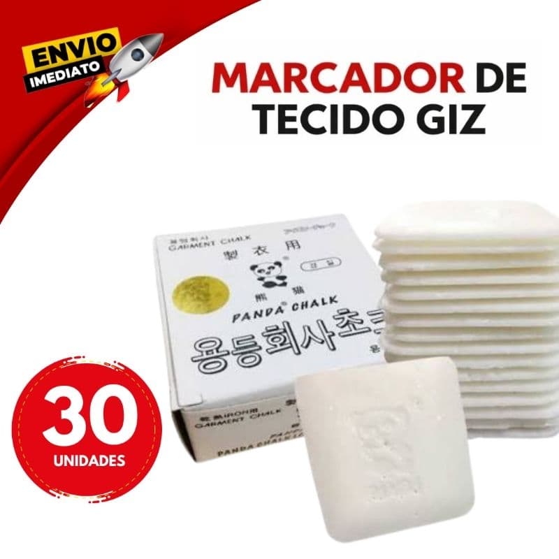 Giz Panda Marcador para Tecido Costura Alfaiataria e Patchwork