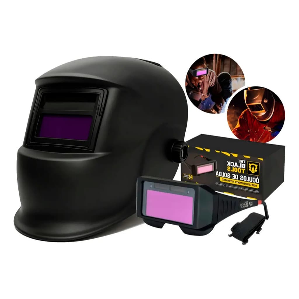 Máscara de Solda Automática Combat Titanium Profissional Escurecimento Automático UV/IR