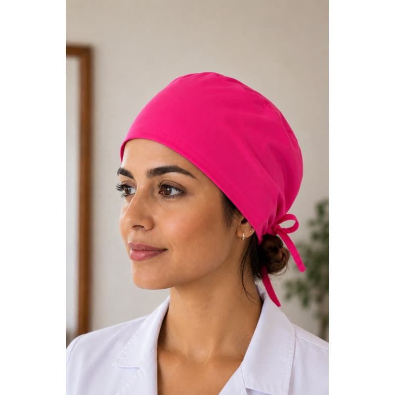 Touca Cirúrgica feminina de amarrar gabardine elastano bandana