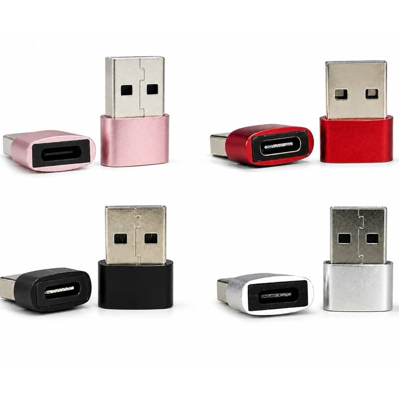 Adaptador OTG USB-C Kit com 2 unidades  Otg Usb C Femea Para Usb 3.0 Macho