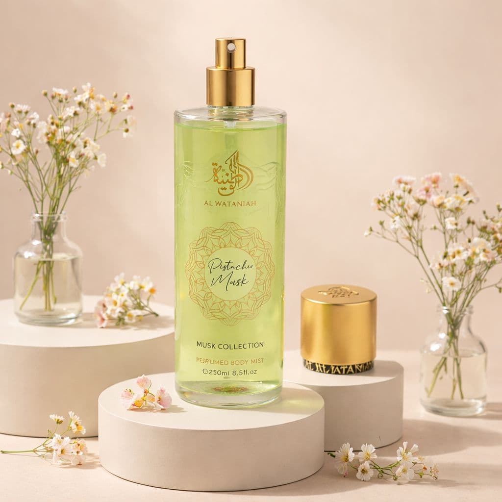 Body Mist Feminino Pistachio Musk - Al Wataniah - Conteúdo 250ml