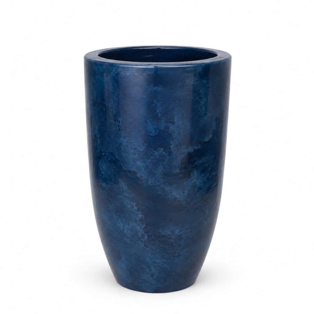 Vaso Ibiza Slim Marmorizado 62x31 cm Decorativo Plantas Jardim - M145