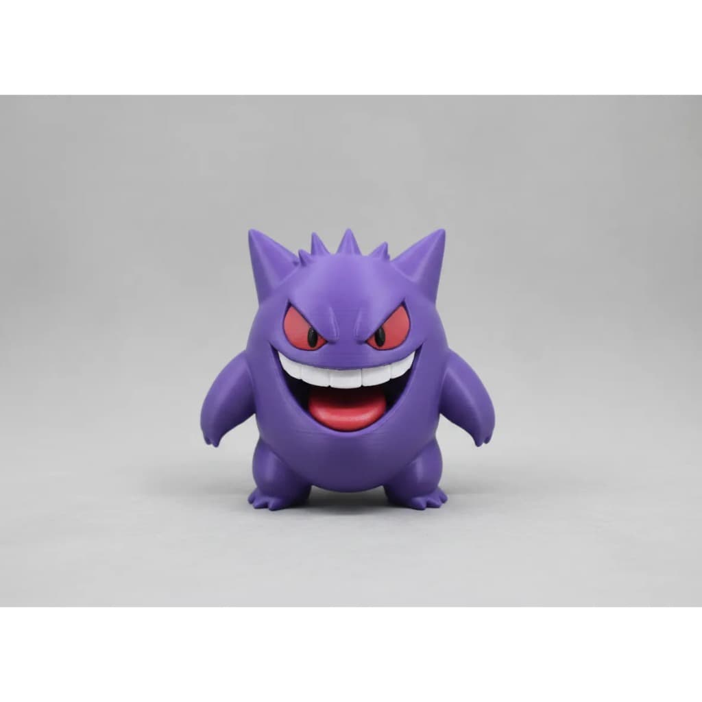 Boneco Gengar Colorido Roxo Pokémon Detalhado Colecionável