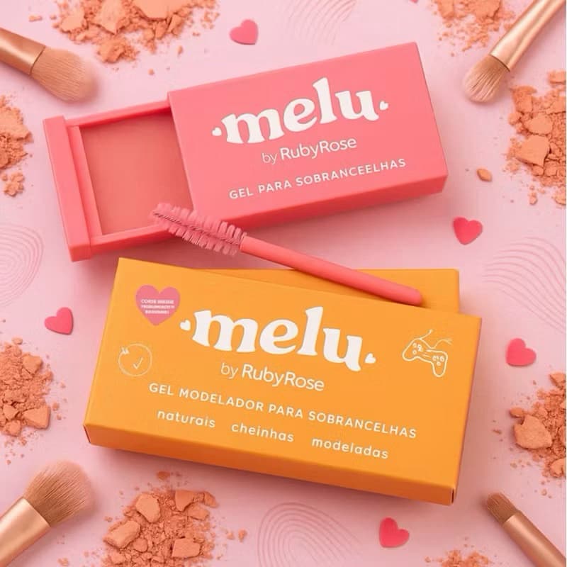 Gel para Sobrancelhas Melu by Ruby Rose com Fixação Duradoura 10g