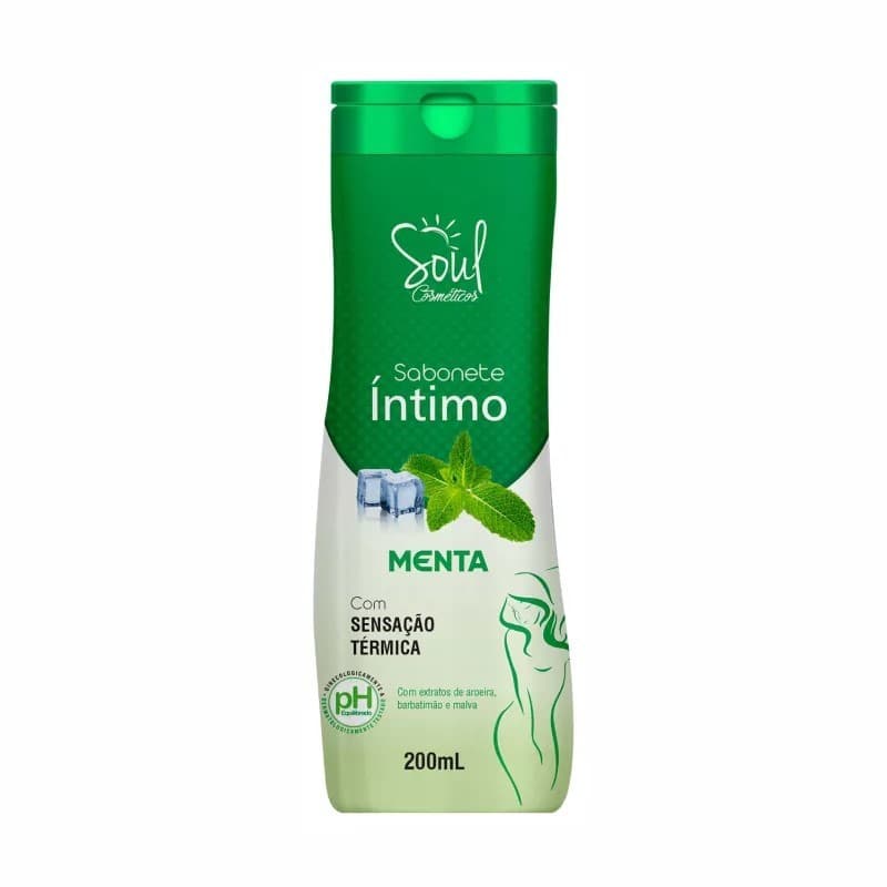 Sabonete Intimo Babasoul Uva,Morango ou Menta Cada 200Ml - Soul