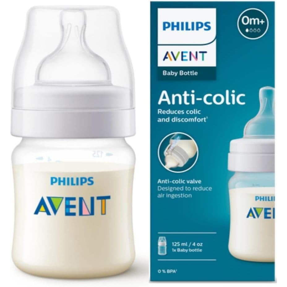 Mamadeira Anticólica Transparente 125ml Avent Scy100/01