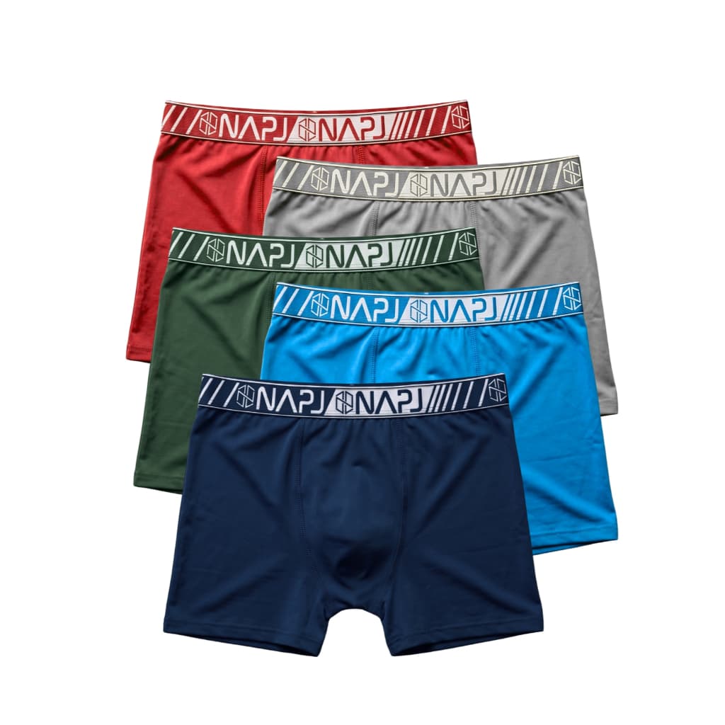 Kit com 5 cueca Boxer adulto masculina Microfibra Premium Original