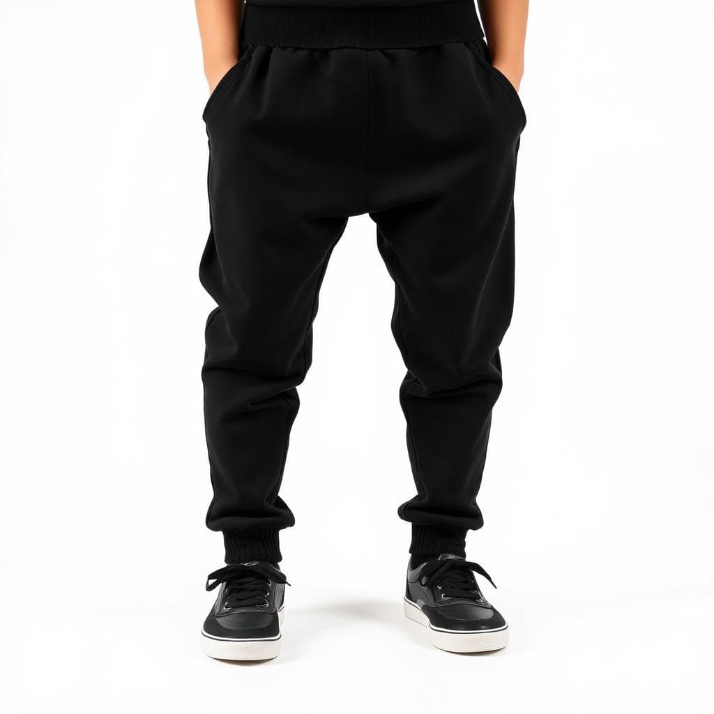 🖤 Calça Jogger  moletom Infantil Preta – Conforto e Estilo para o Dia a Dia