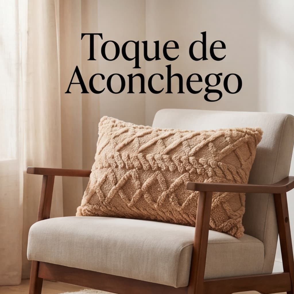 Capa de Almofada Flanel Baguete Premium Pelúcia Texturizada Sofisticada 0,30x0,50 - Casa & Store