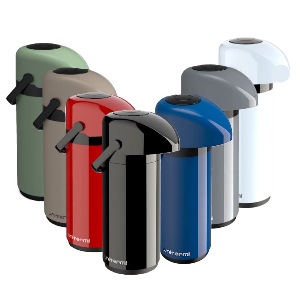 Garrafa Térmica Pressão 1L Verona Unitermi - Café Chá Chimarrão