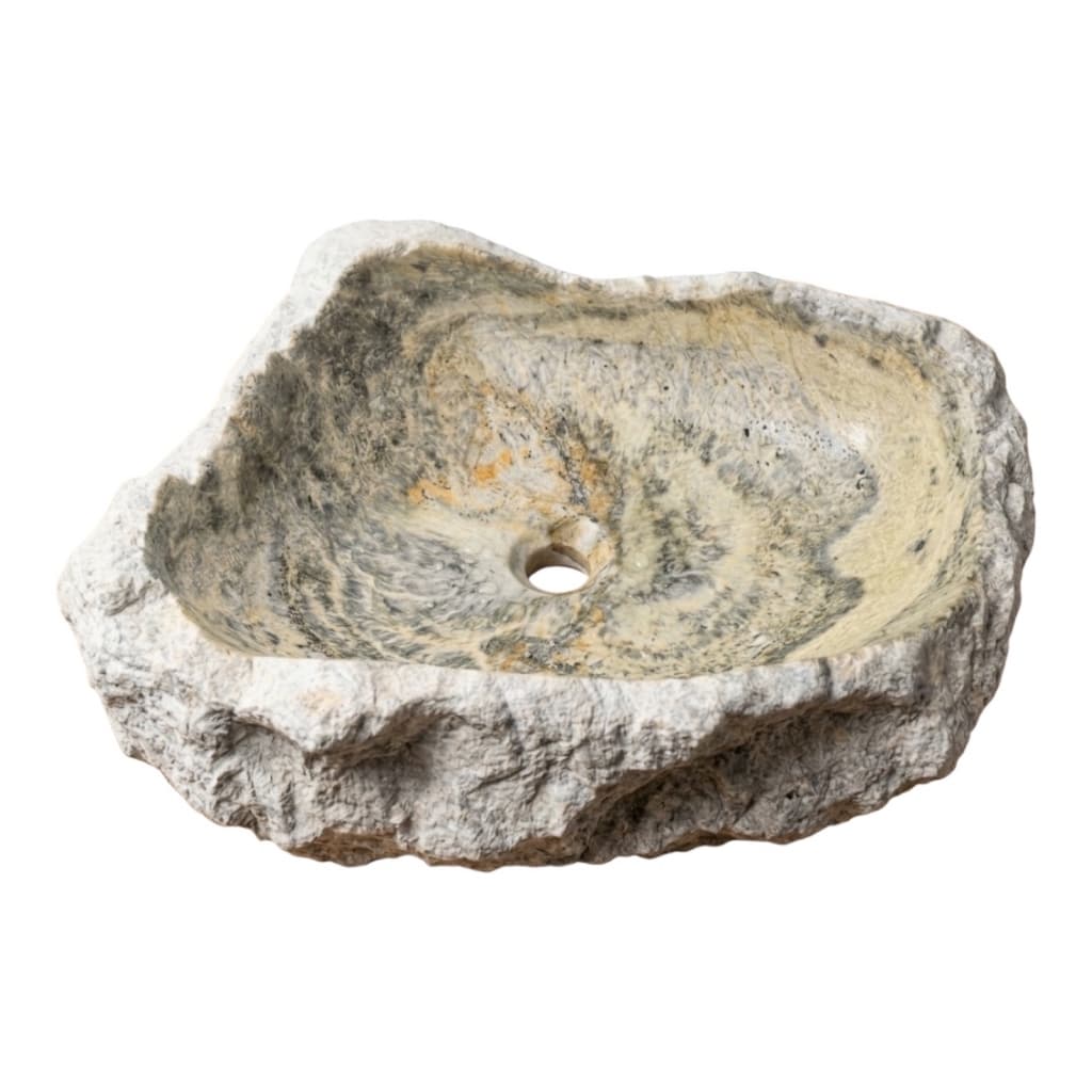 *PROMOÇÃO* Pia Para Banheiro Cuba de Sobrepor Apoio Lavabo Irregular Esteatito Rústica
