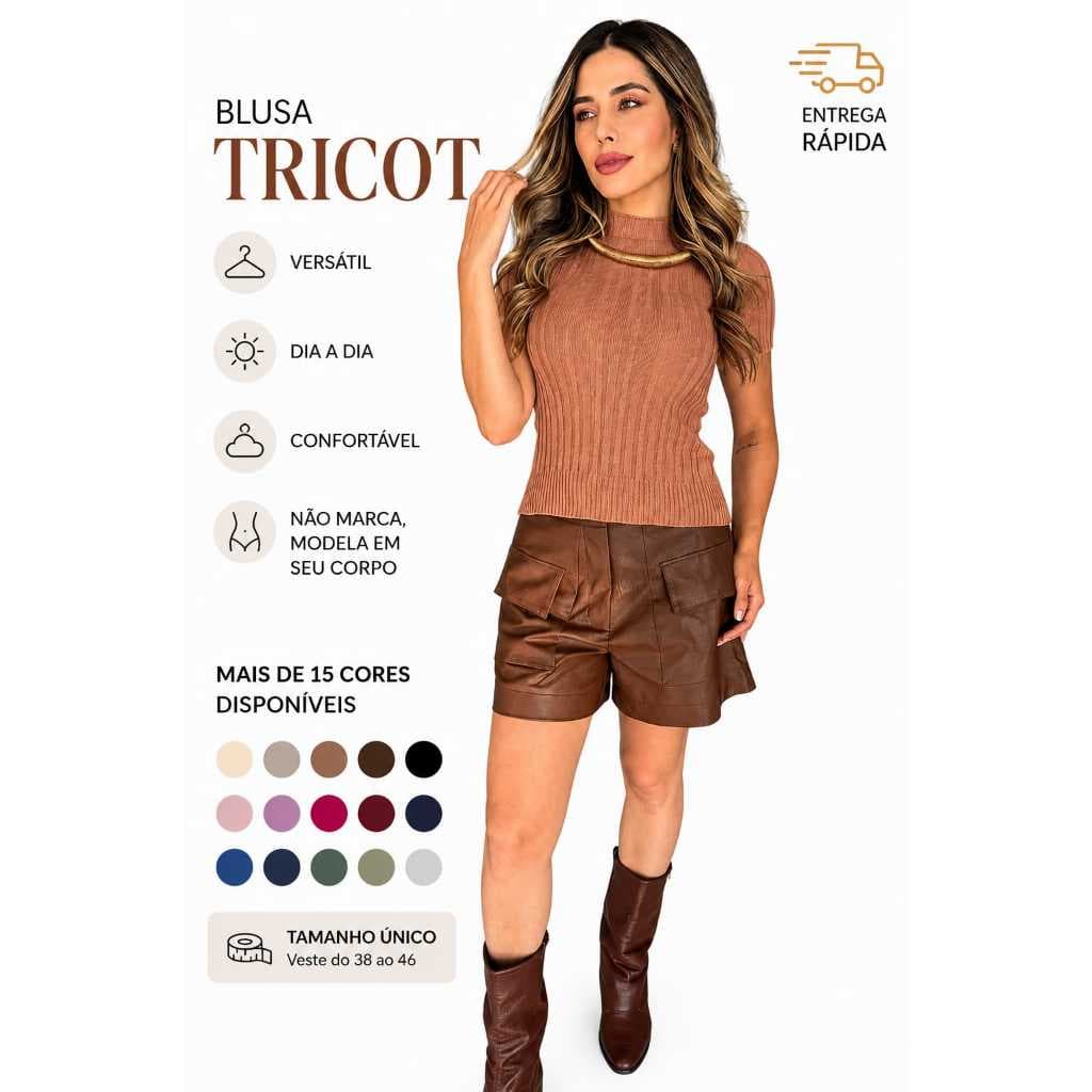 BLUSA TRANÇA FEMININA TRICOT CROCHE CONFORTAVEL  DIA A DIA MODA BLOGUEIRA INSTAGRAM VERAO ELEGANTE