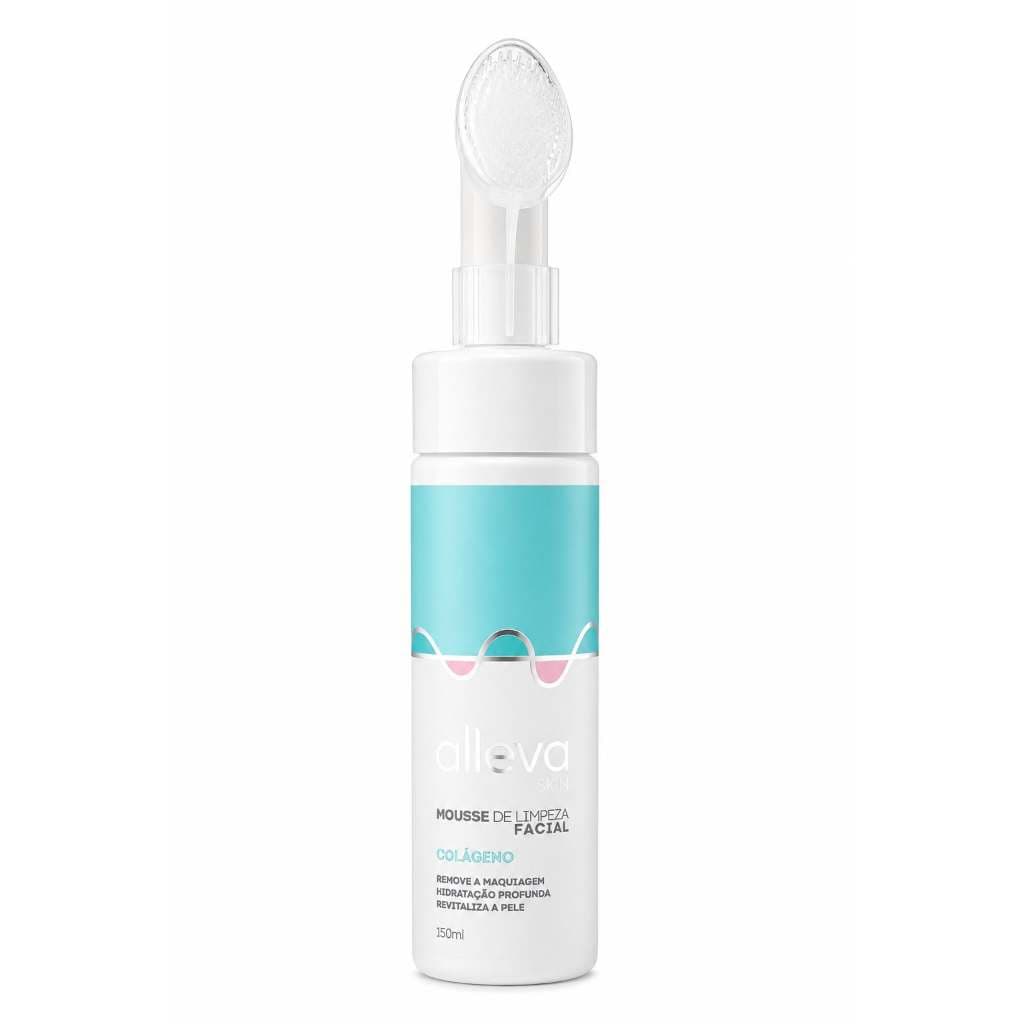 Sabonetefacial Mousse Demaquilante Skin Care Alleva Colágeno