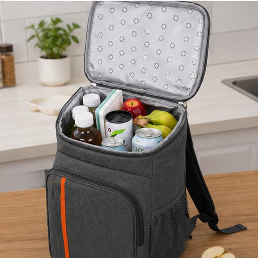 Mochila Bolsa Térmica Impermeável Grande Capacidade Cooler Portátil Piquenique Quente Frio