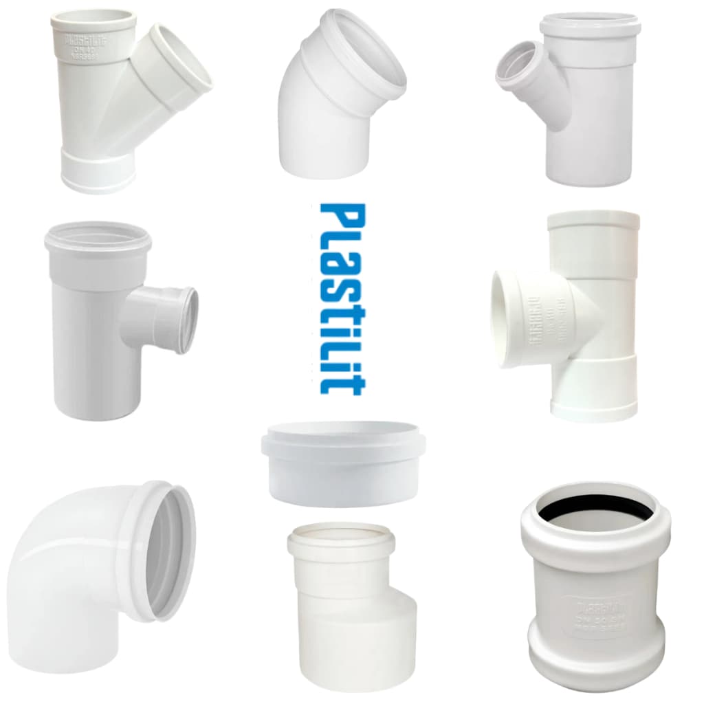 CONEXÃO DE TUBO DE ESGOTO (JUNÇÃO, CAPA, TE, LUVA DE CORRER, JOELHO, TE) PVC 150 PLASTILIT