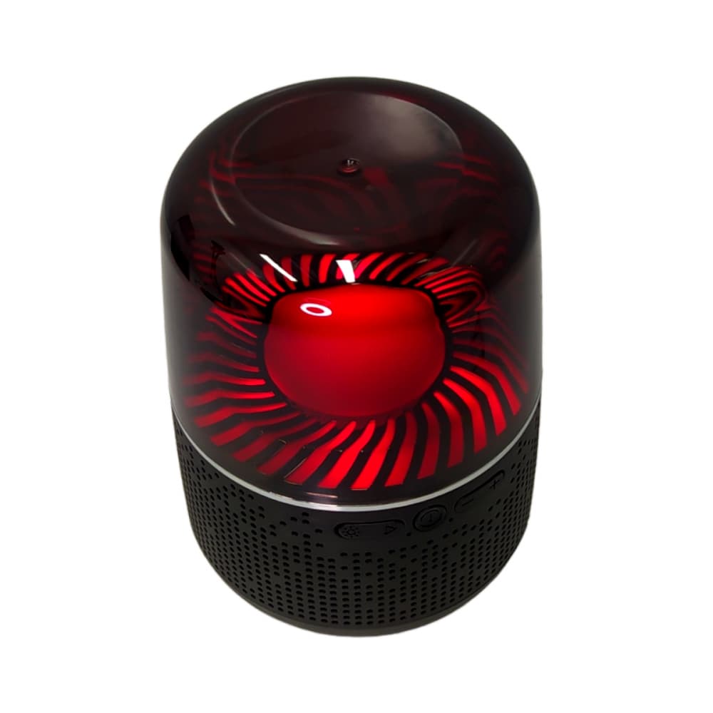 Caixa de Som Bluetooth TWS com LED RGB Surround  360° USB SD Mãos Livres Cilindrico Potência 15W