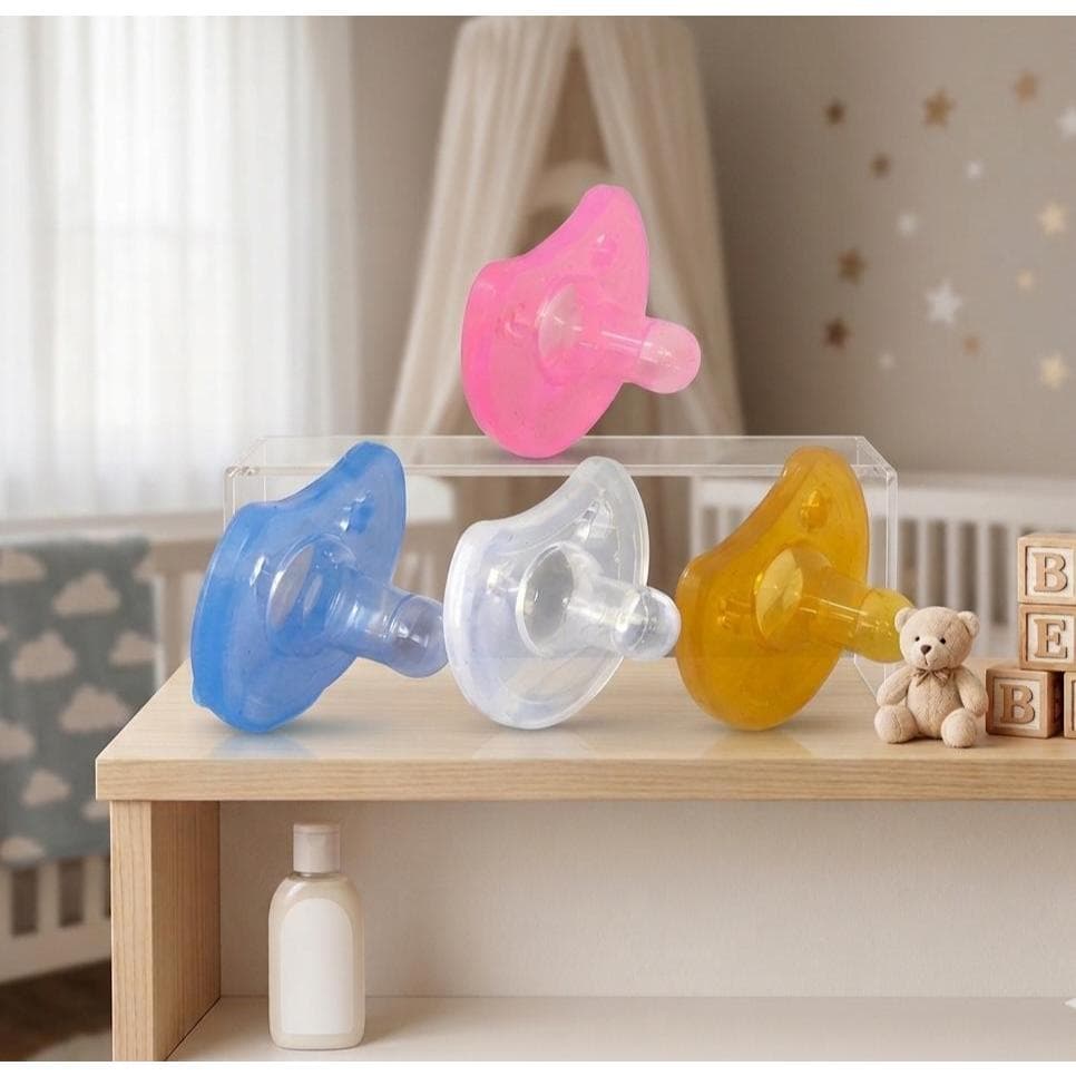 Chupeta Bico Redondo 100% Silicone Calmante Fase 1 Recém Nascido  Baby Nany